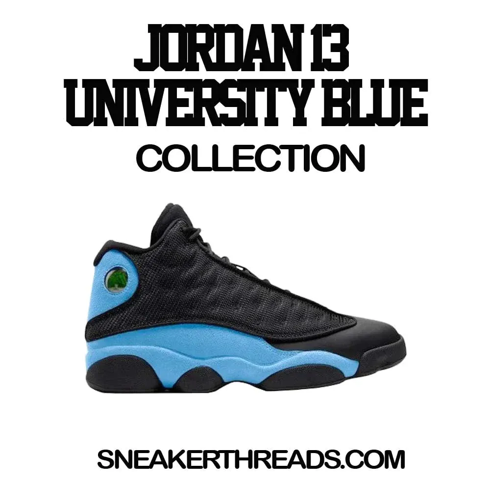 Retro 13 University Blue Shirt - Humble - Black