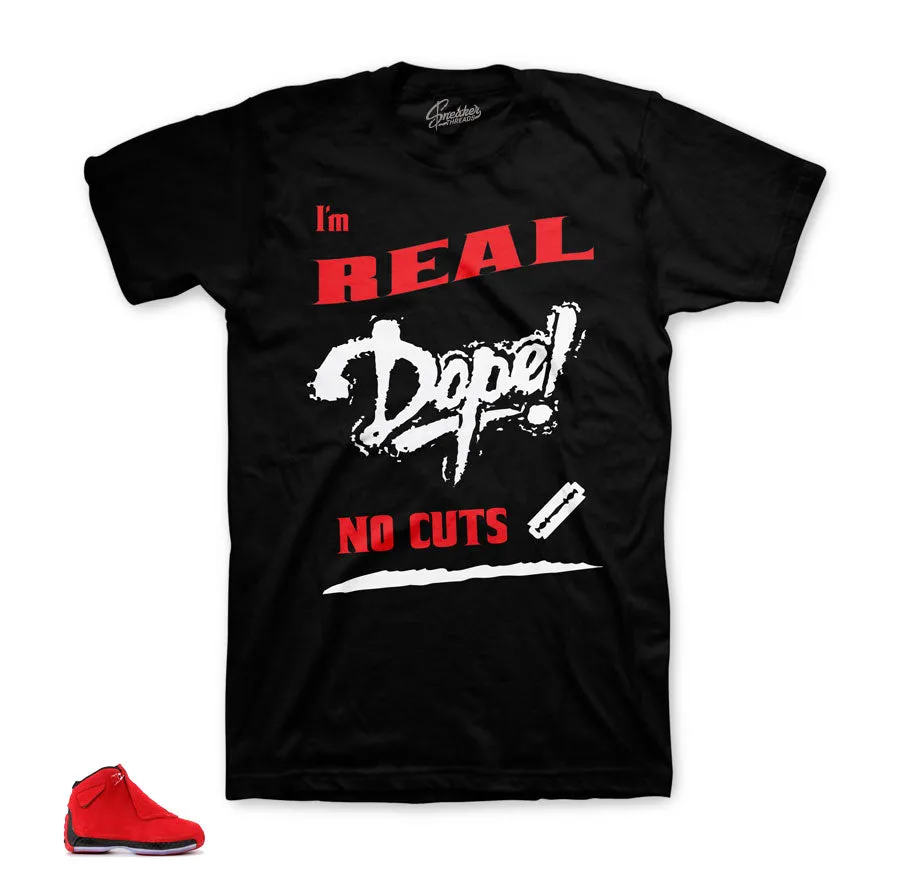 Retro 18 Toro Shirt - No Cuts - Black