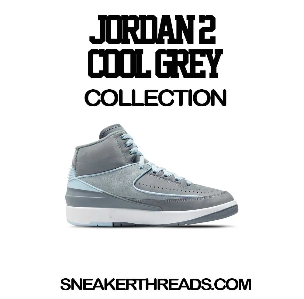 Retro 2 Cool Grey Shirt - Goat - Light BLue