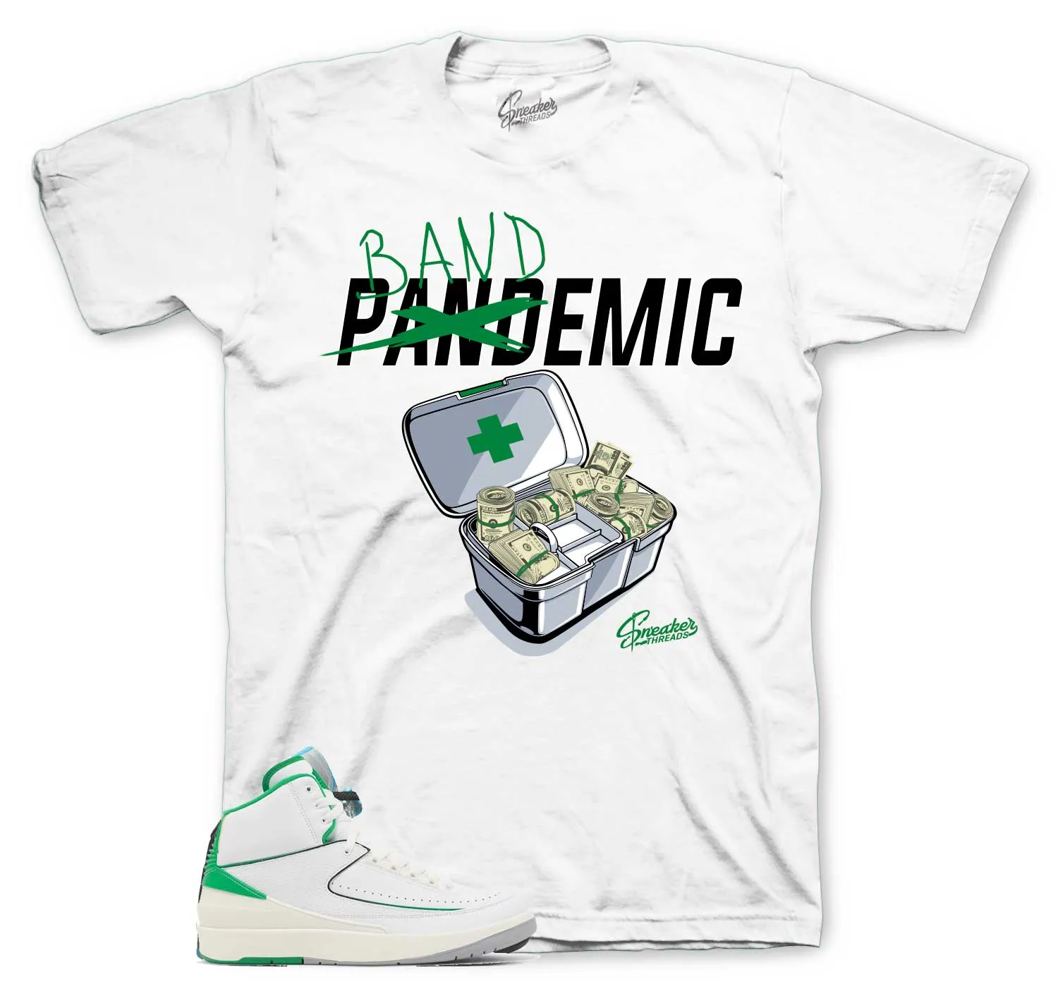 Retro 2 Lucky Green Bandemic Shirt