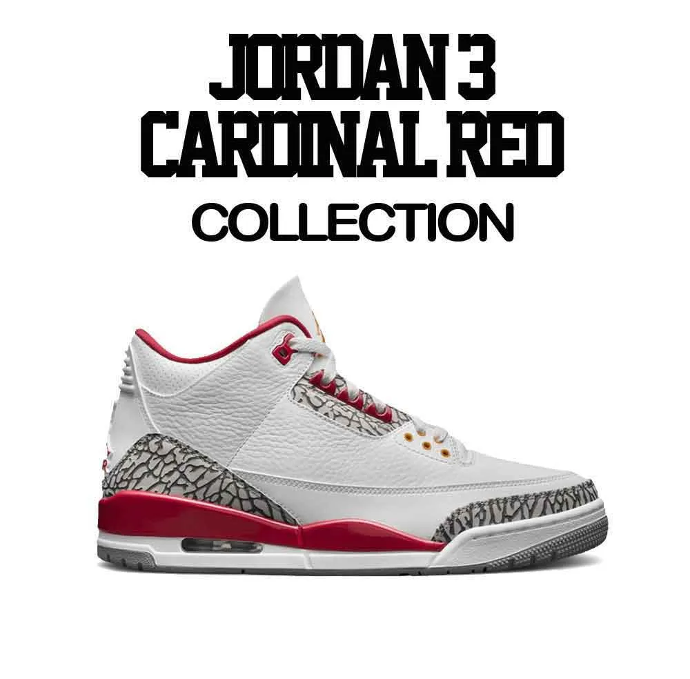 Retro 3 Cardinal Red Shirt - Love Kicks - Cardinal Red