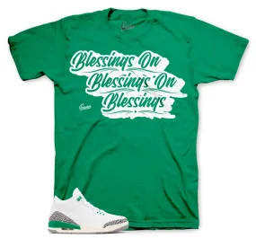 Retro 3 Lucky Green Blessings Shirt