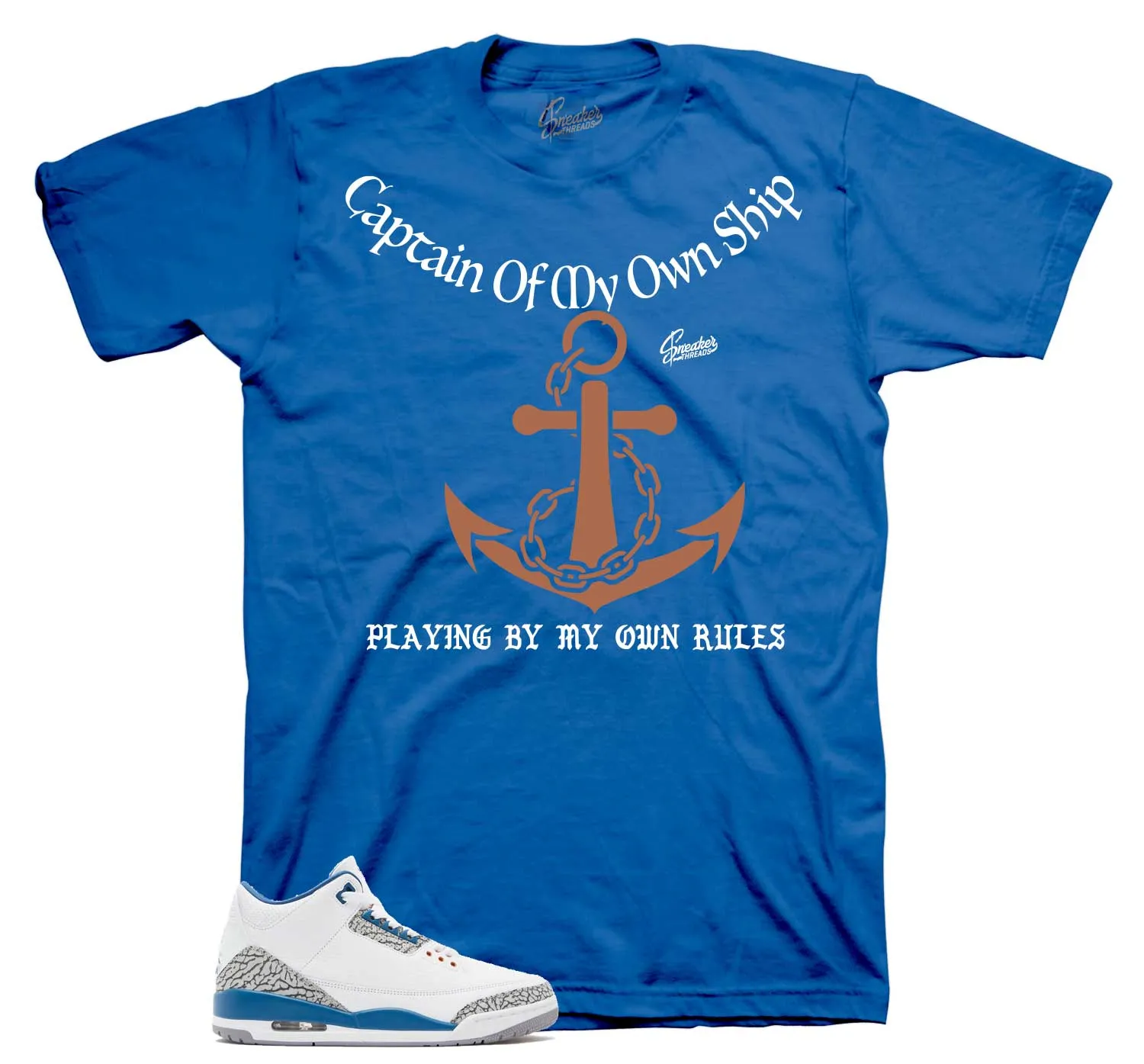 Retro 3 Wizards Shirt - My Rules - True Blue