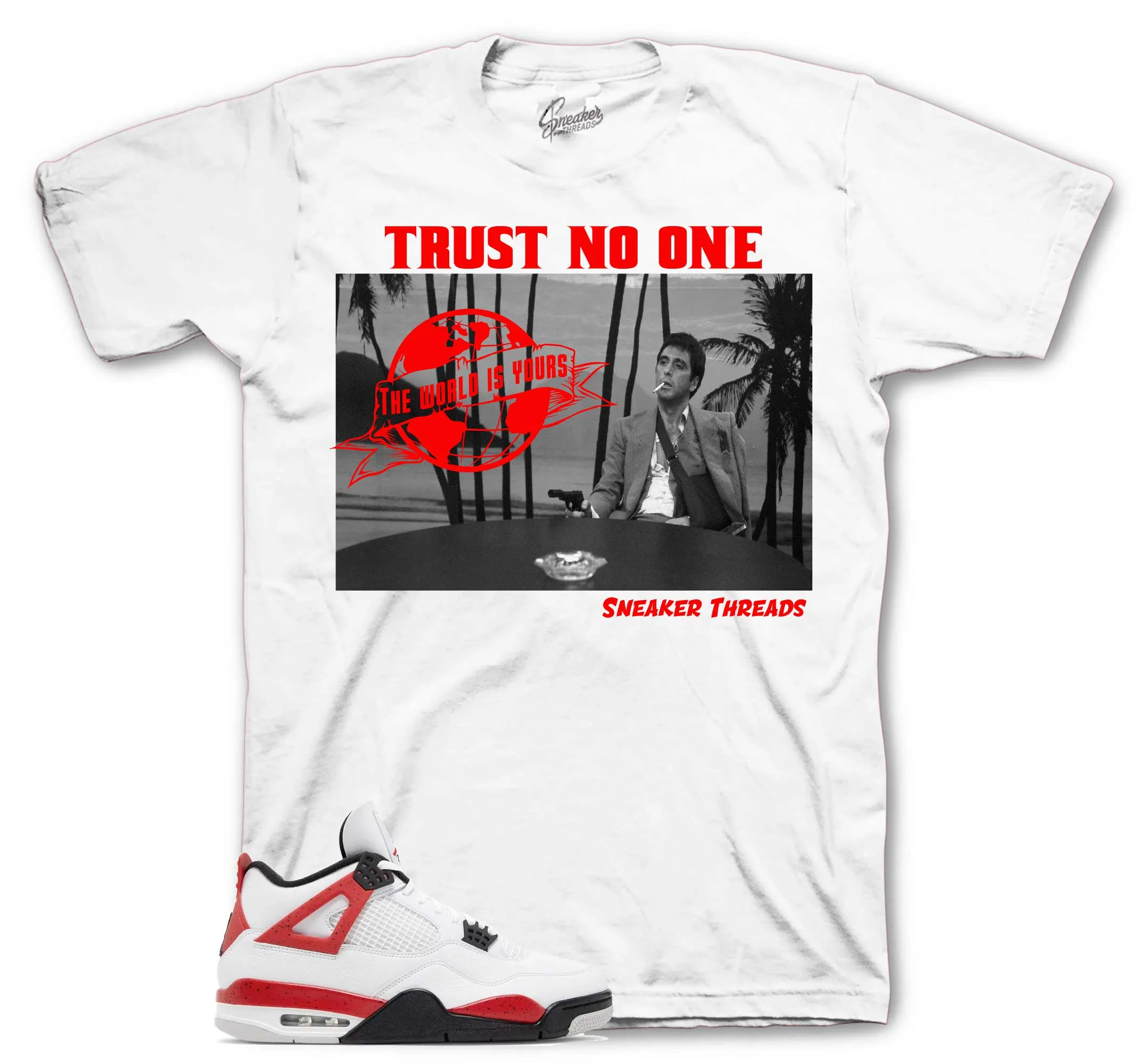 Retro 4 Red Cement Tony Knows Shirt