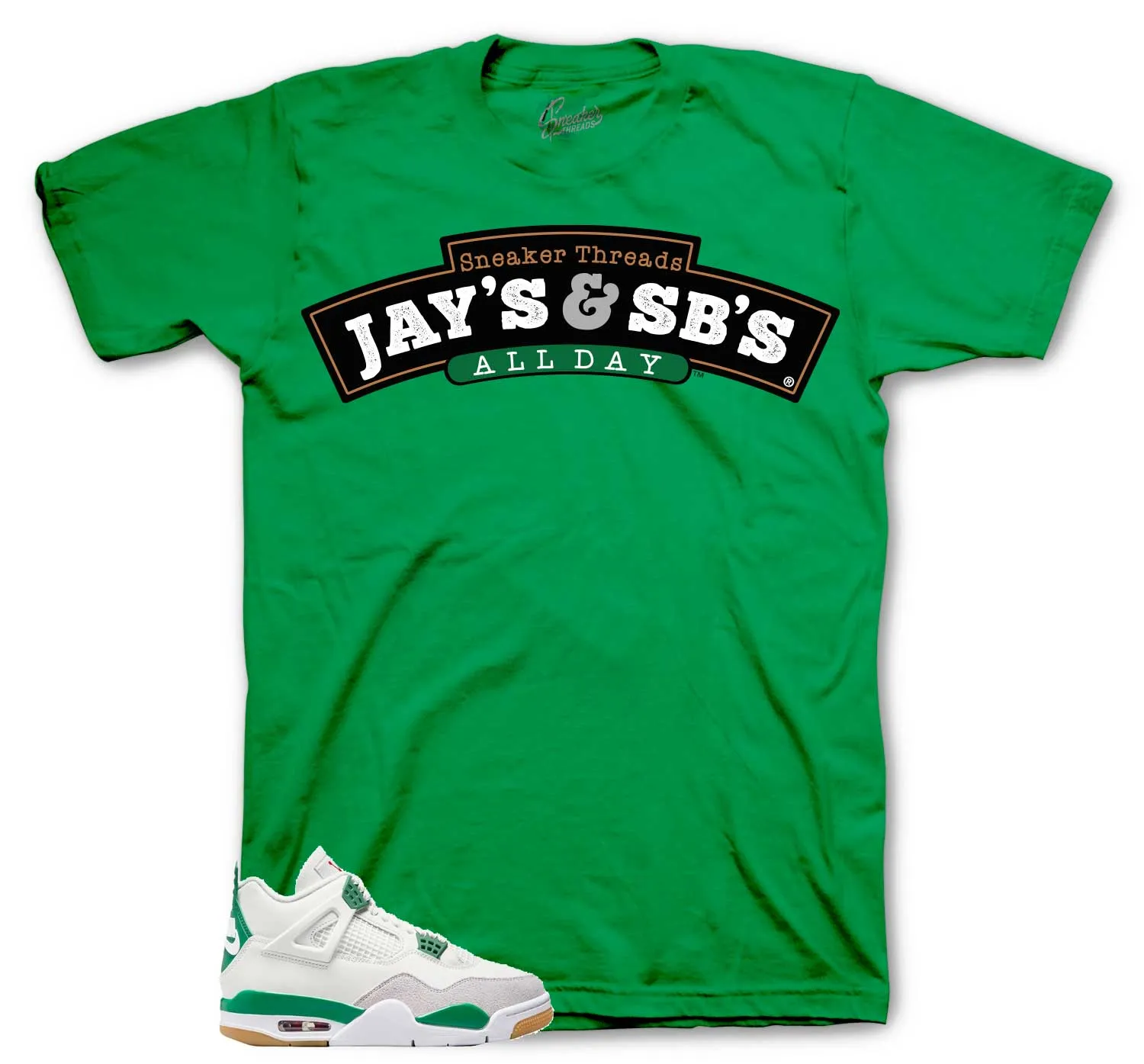 Retro 4 SB Pine Green Jays & SBs Shirt