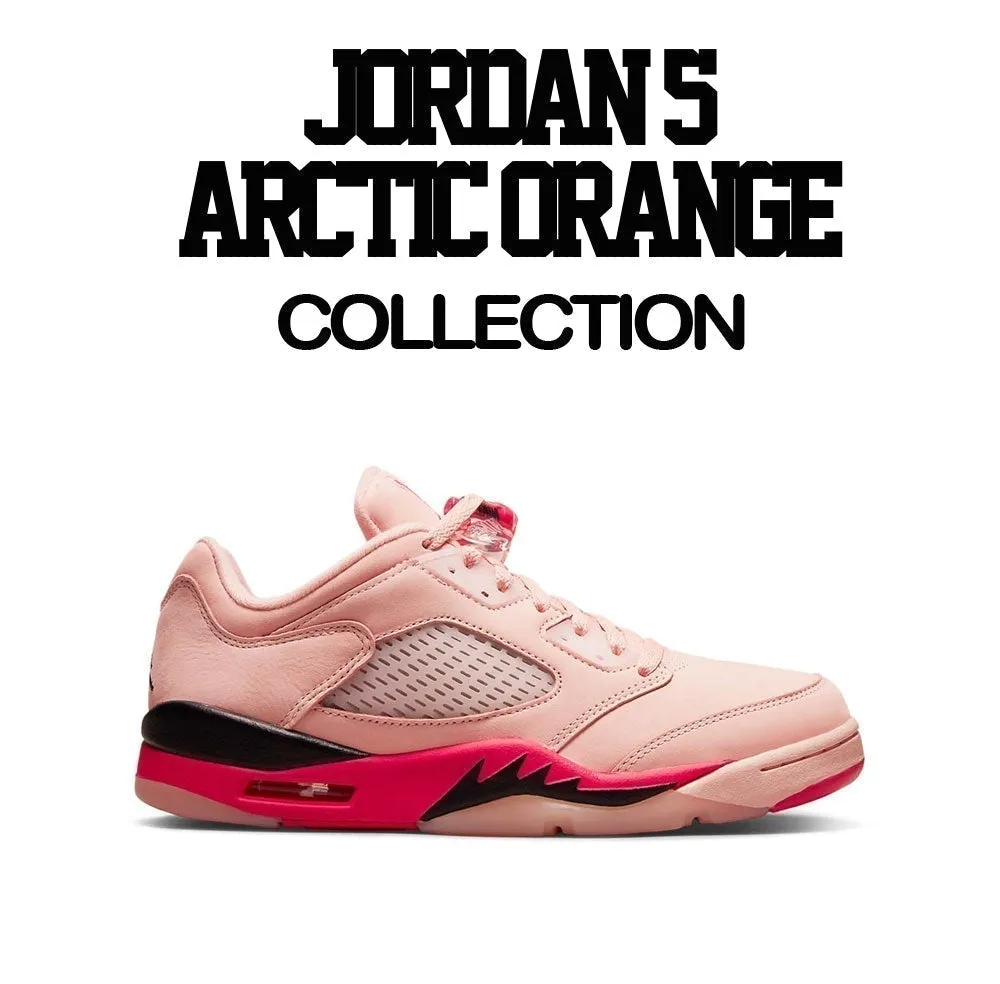 Retro 5 Arctic Orange Shirt - Clean Pair - Black