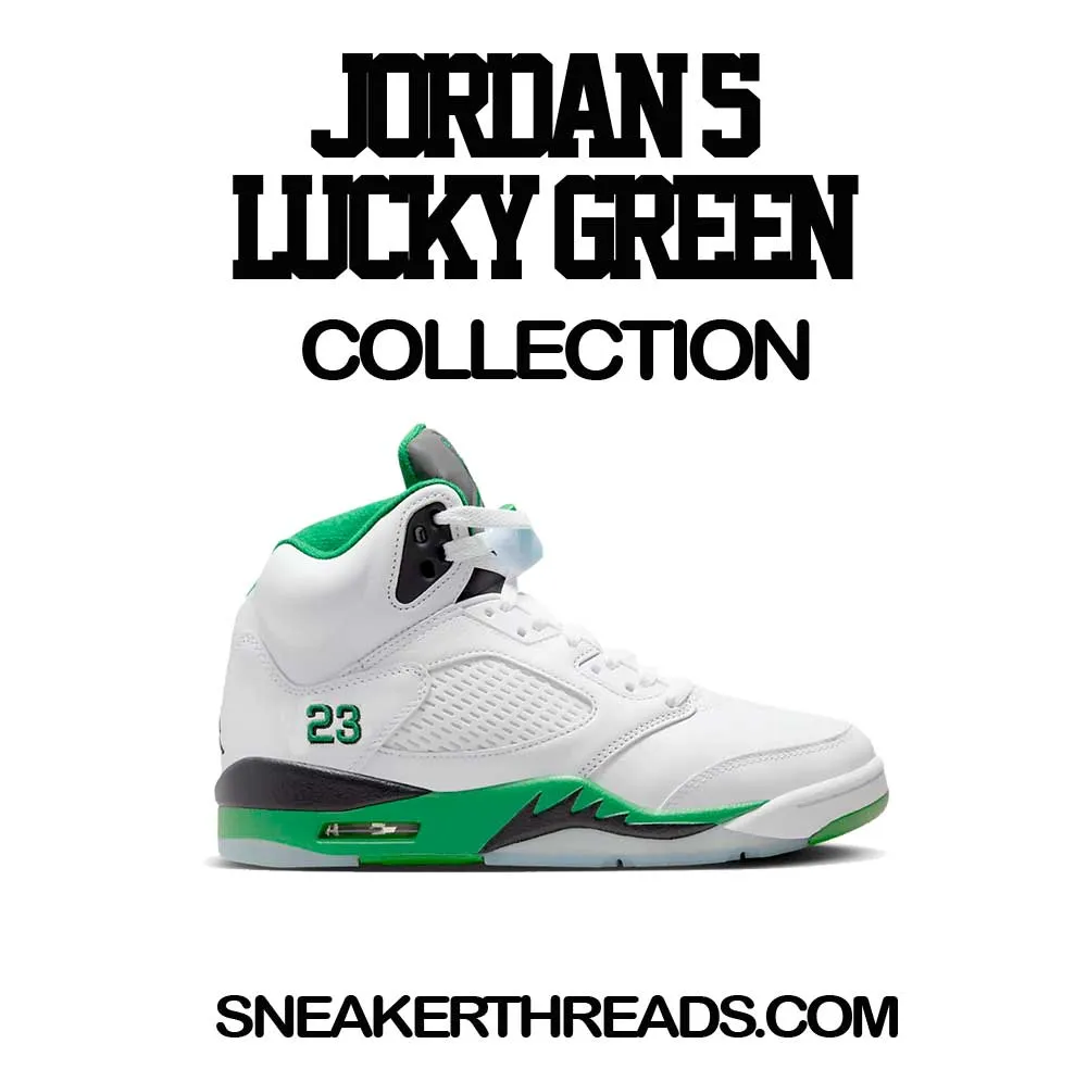 Retro 5 Lucky Green Clean Pair Shirt