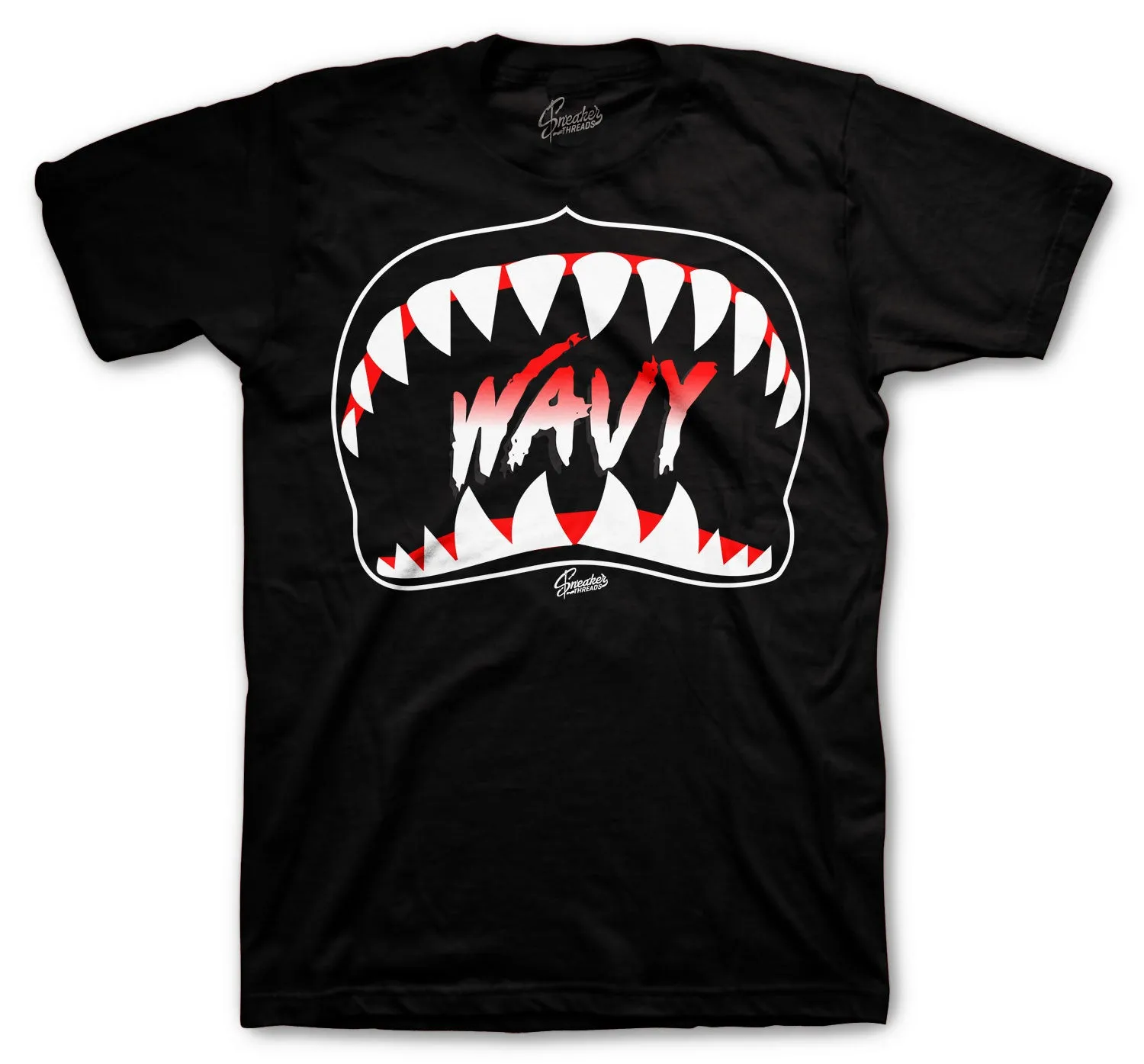 Retro 5 Raging Bull Shirt - Wavy - Black