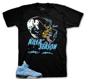 Retro 5 University Blue Killa Season Shirt