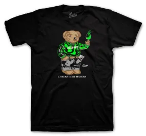 Retro 6 Electric Green cheers Bear Shirt