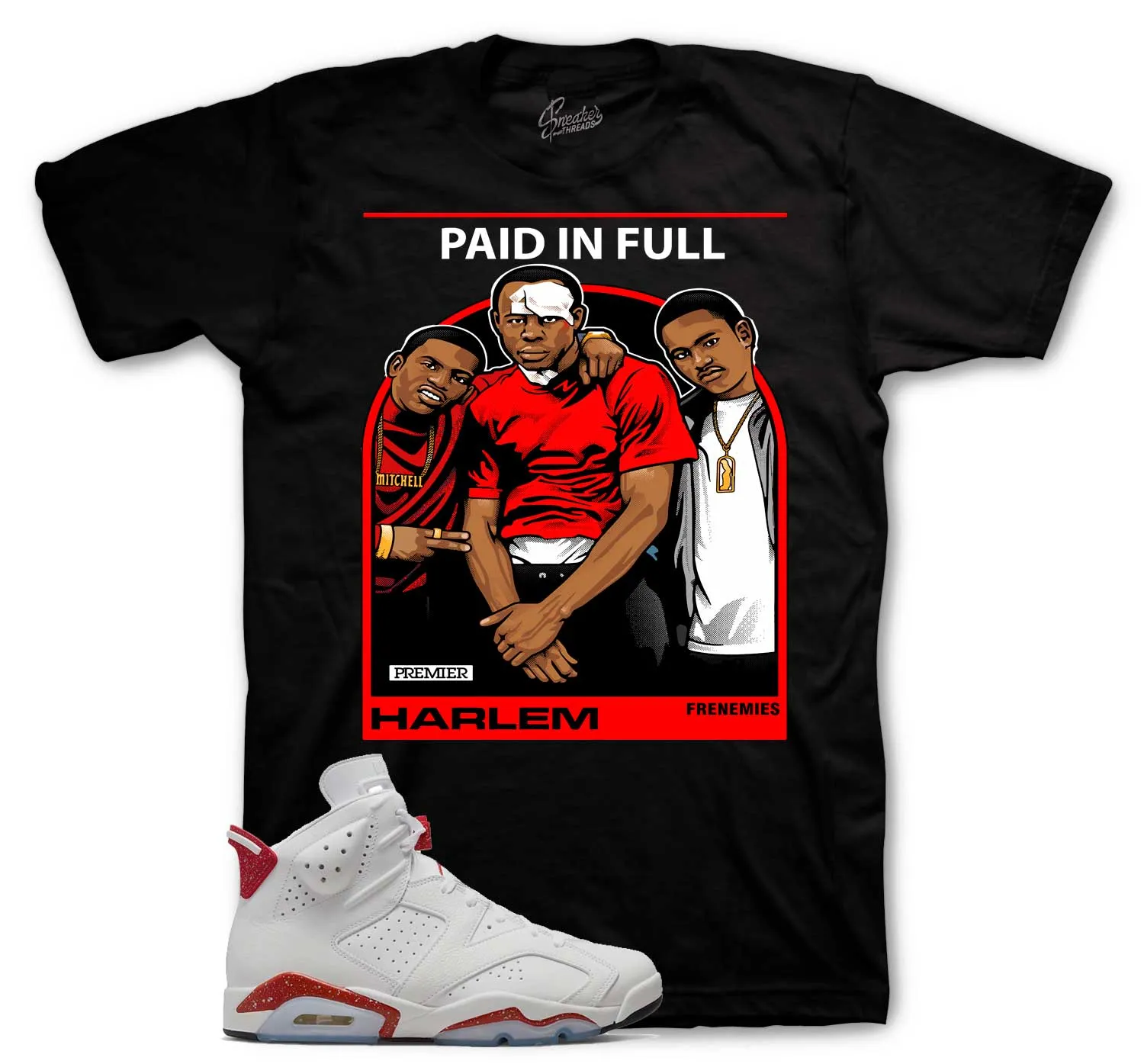 Retro 6 Red Cement Frenemies Shirt