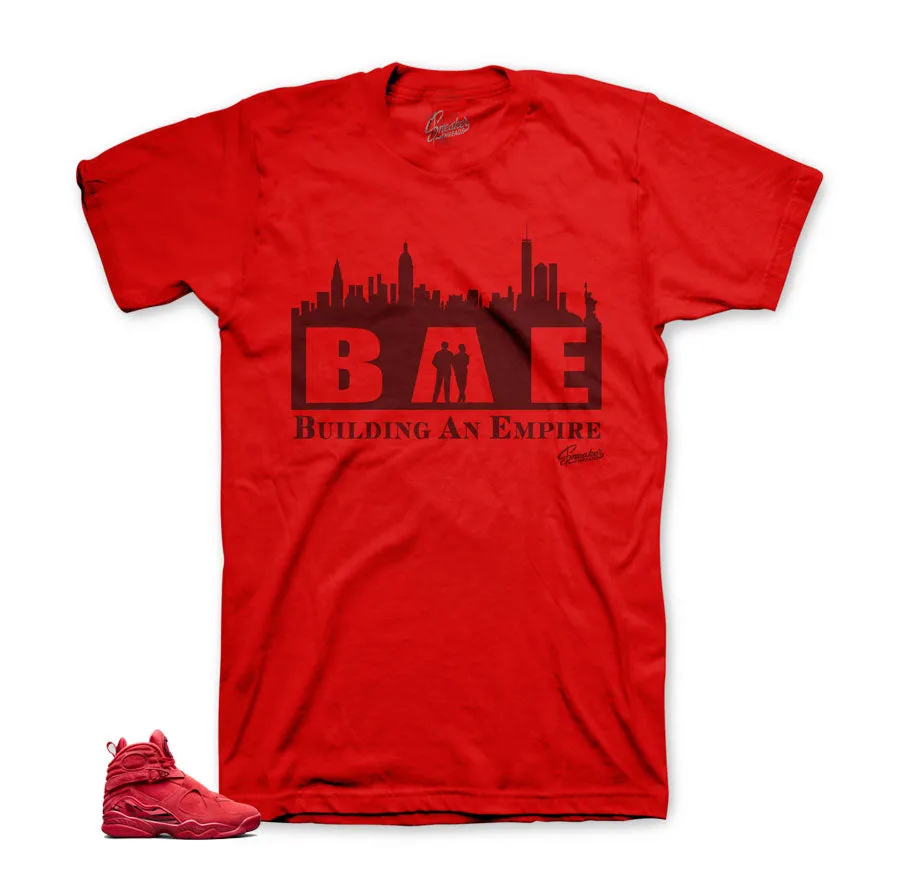 Retro 8 Valentines Shirt - BAE - Red