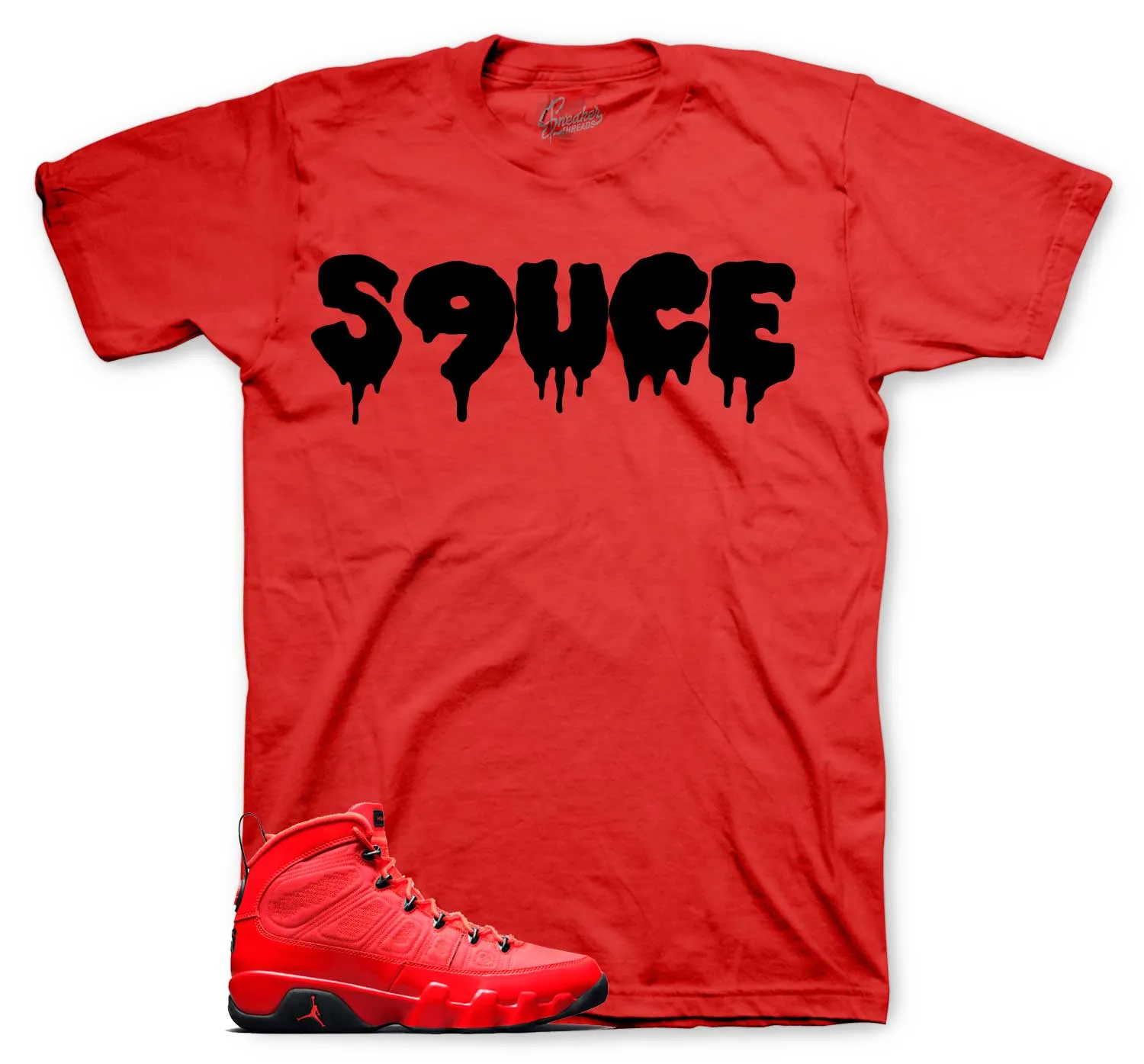 Retro 9 Chile Red Shirt - S9uce Shirt