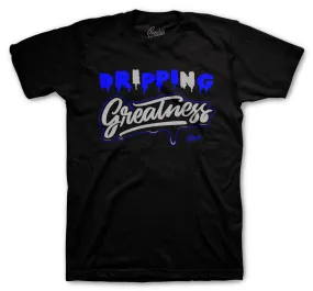 Retro 9 Racer Blue Dripping Greatness Shirt