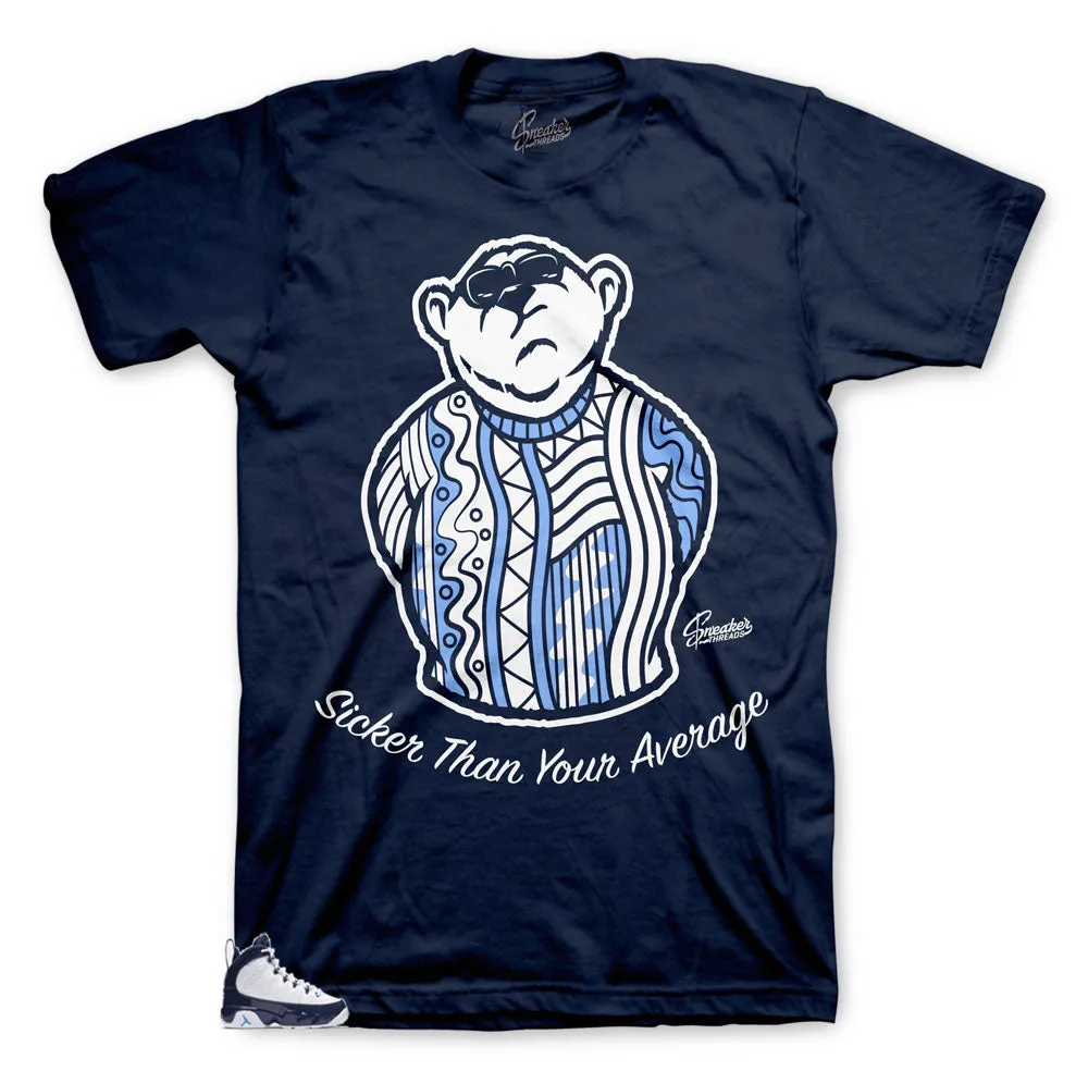 Retro 9 University Blue All Star Big Bear Shirt