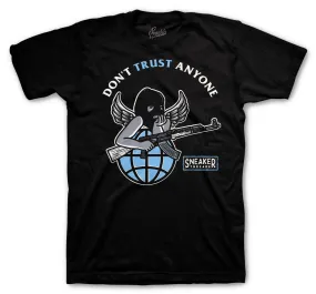 Retro 9 University Blue Shirt - Trust Angel - Black