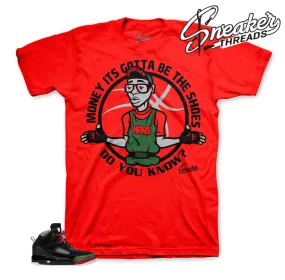 Retro Spizike Black/Green Gotta Be Shoes Shirt