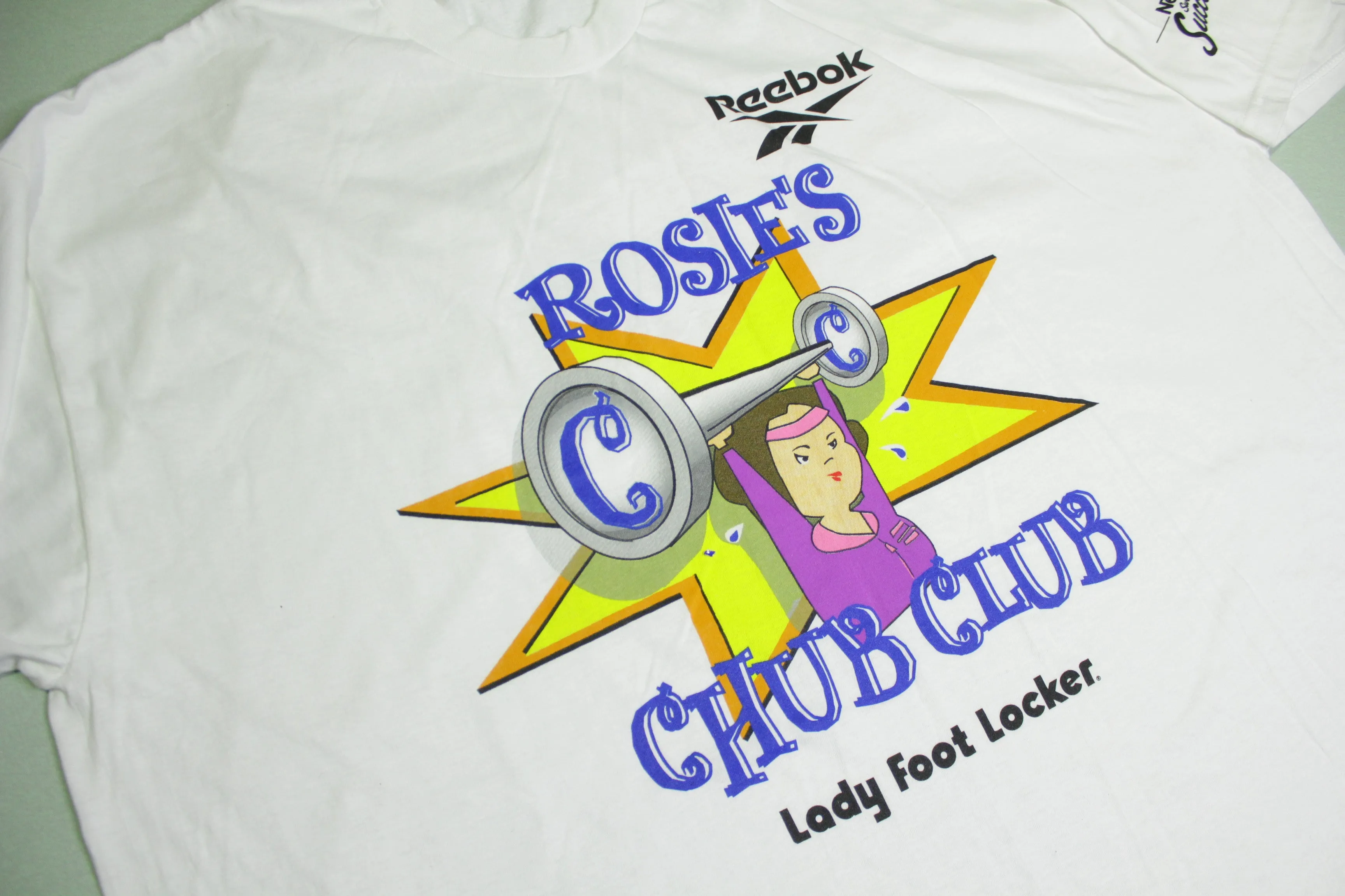 Rosie O'Donnell Vintage 90's Reebok Chub Club Lean Cuisine Nestle T-Shirt