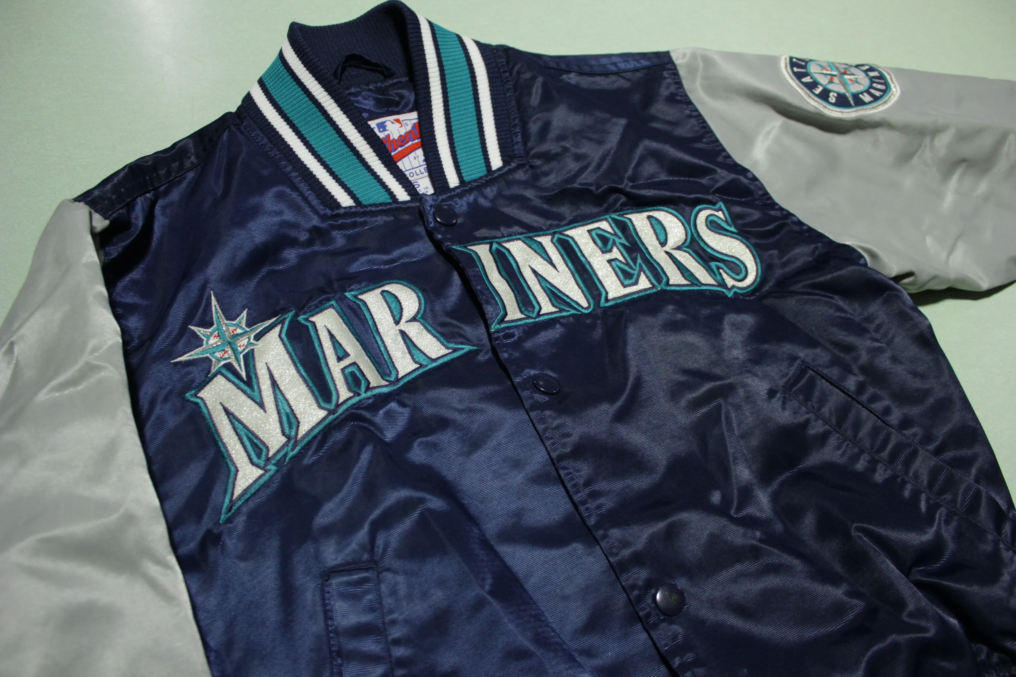 Seattle Mariners Vintage Early 90s Starter Authentic Diamond Collection Lined Jacket