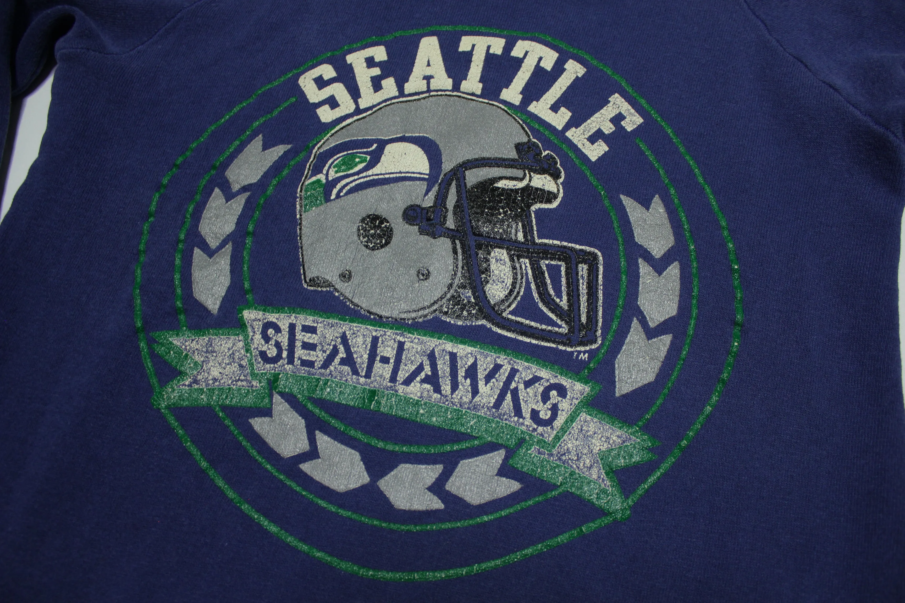 Seattle Seahawks Vintage 80's Champion Made in USA Crewneck Sweatshirt