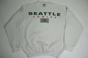 Seattle Sonics Vintage 90's Crewneck Tultex Basketball Sweatshirt