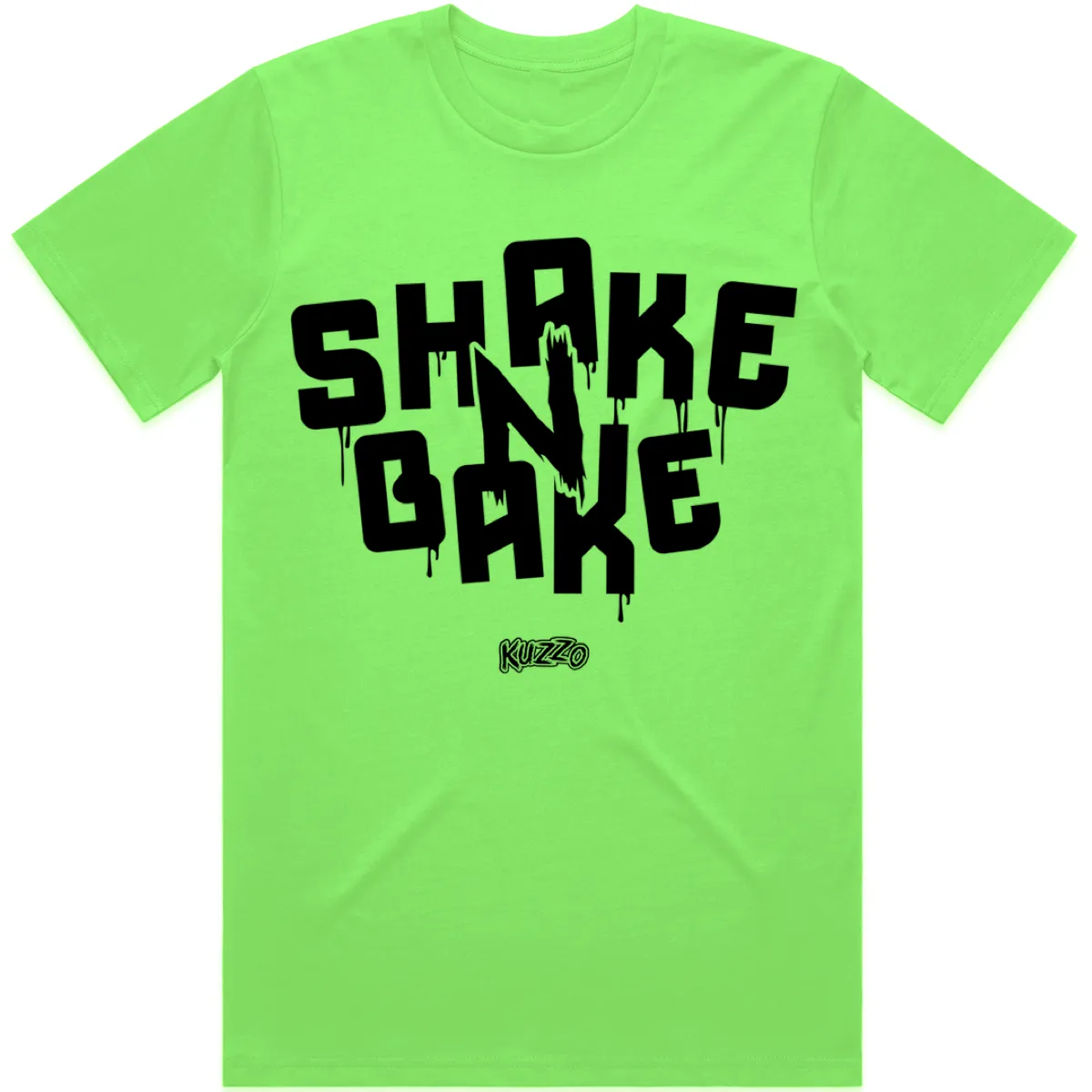 SHAKE N BAKE : Neon Green Sneaker Tees Shirt