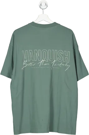 Vanquish Green Oversized T Shirt UK L