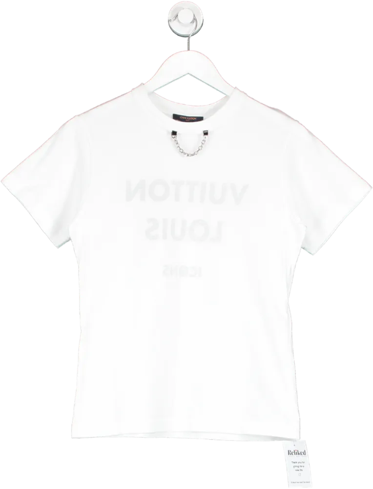 White Icon Louis Vuitton Printed T-shirt UK XS