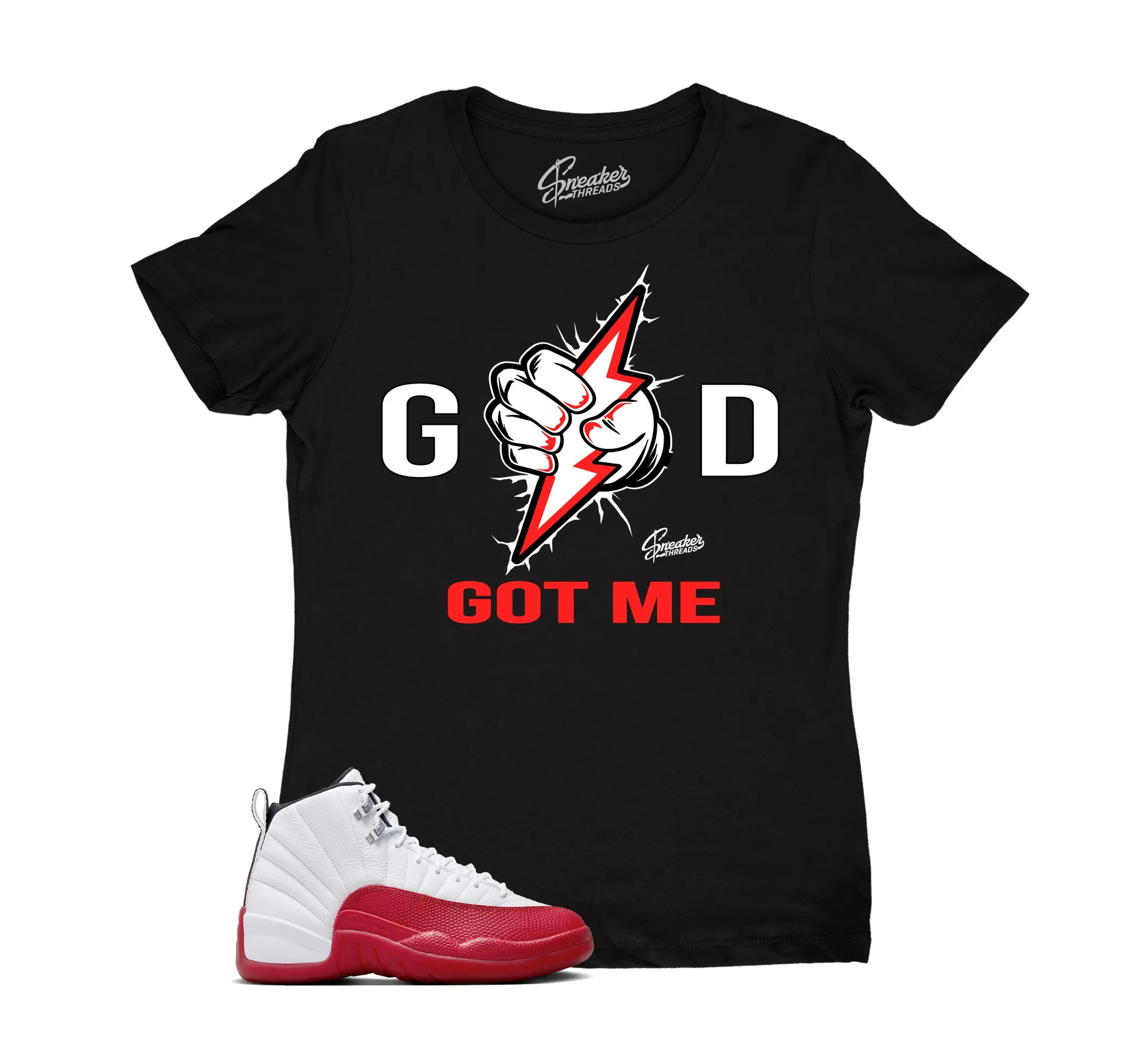 Womens - Cherry 12 God Got Me Shirt