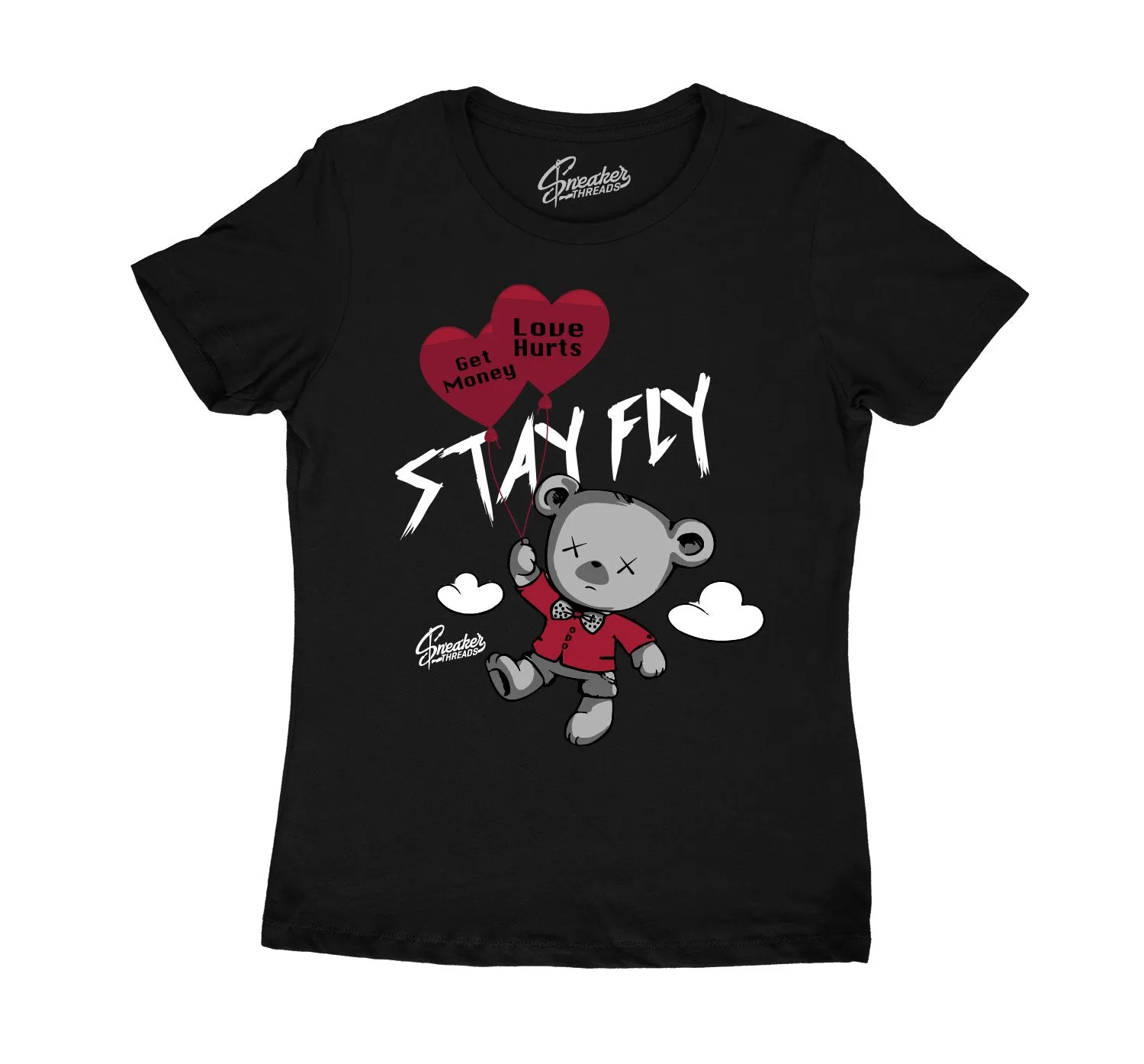 Womens - Red Flint 13 Shirt - Money Over Love - Black