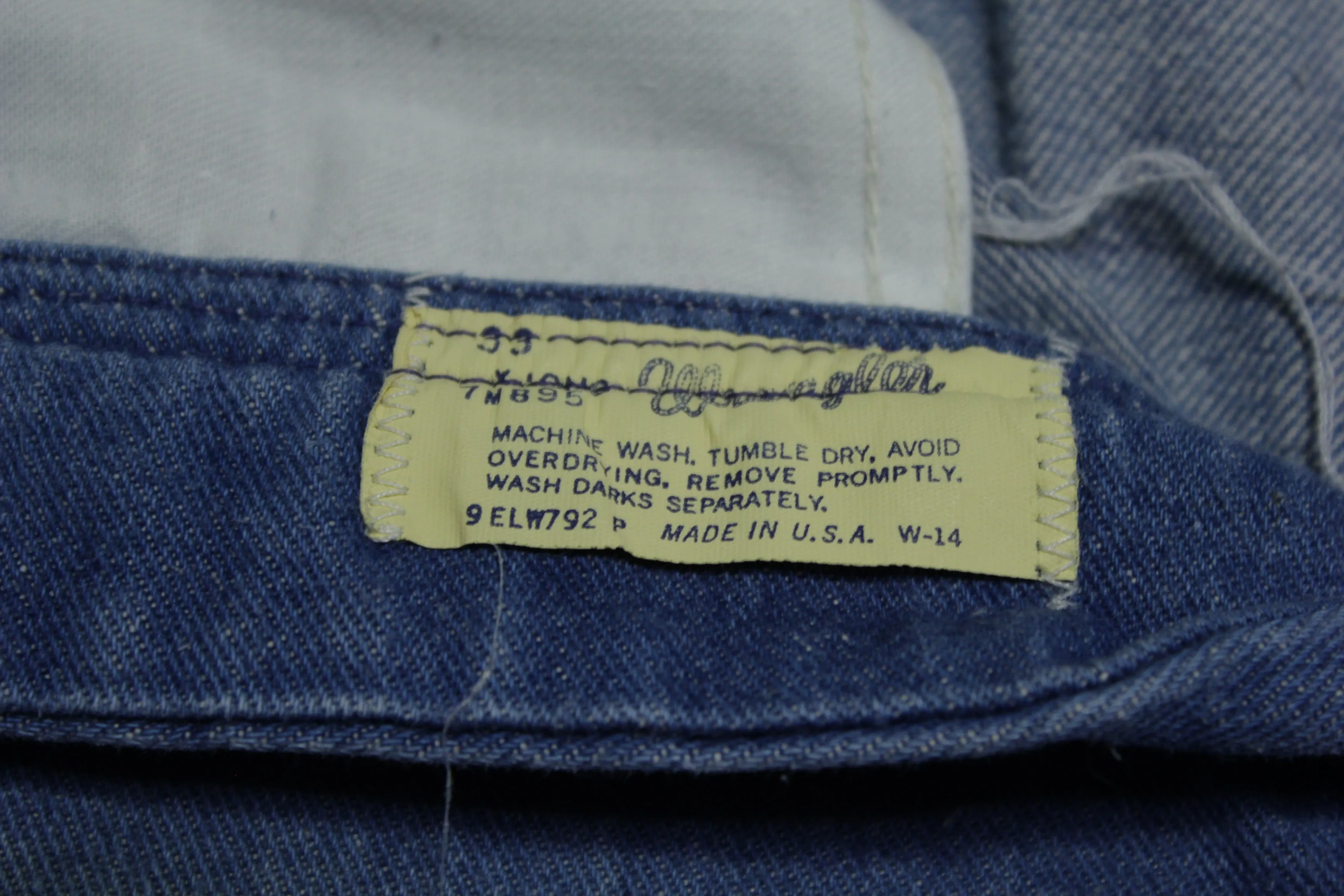 Wrangler Wrapid Transit Vintage 70's Blue Denim Jeans