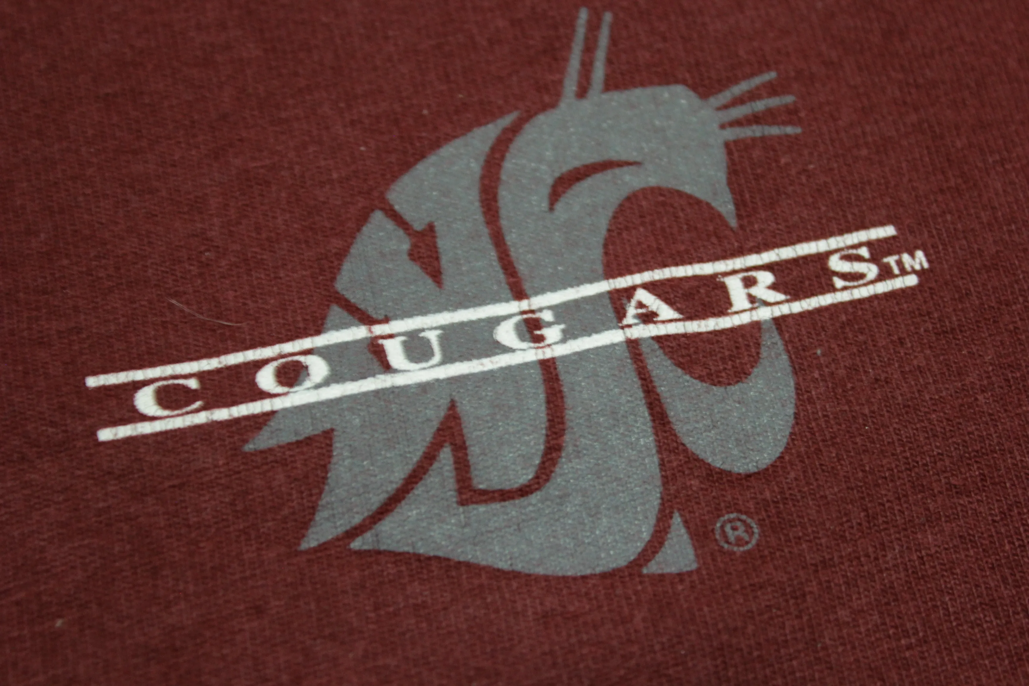 WSU Washington State Cougars Vintage 90's Made in USA Long Sleeve T-Shirt